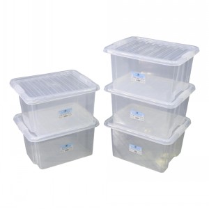 TML Clear Plastic Storage Box & Lid Size 08 (35 Litre)